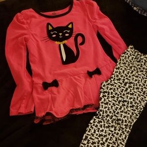 Girls long sleeve and legging set